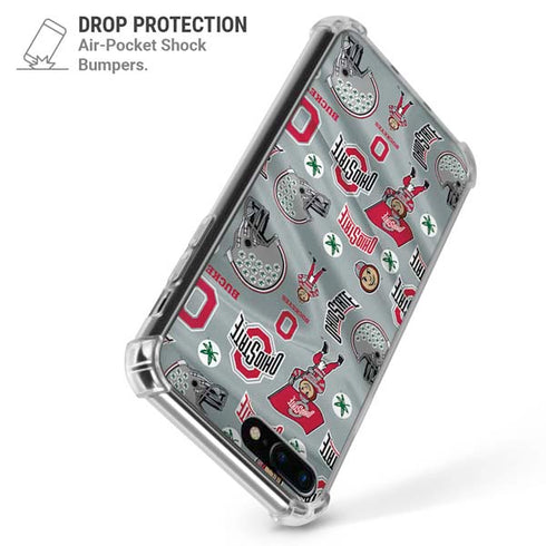 Ohio State University Pattern iPhone 7/8 Plus Clear Case