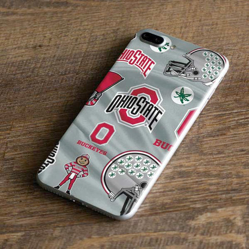 Ohio State University Pattern iPhone 7 Plus Skin