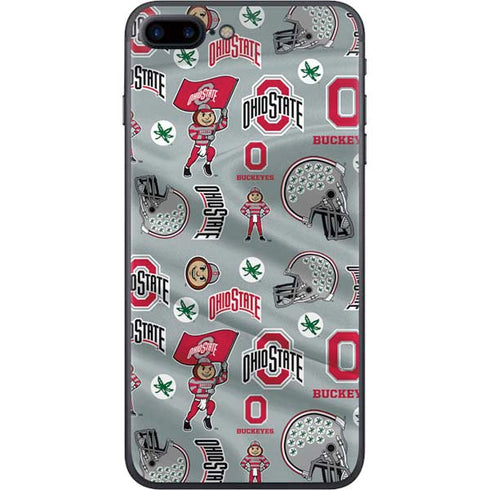 Ohio State University Pattern iPhone 8 Plus Skin