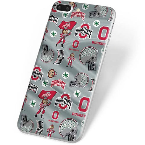Ohio State University Pattern iPhone 8 Plus Skin