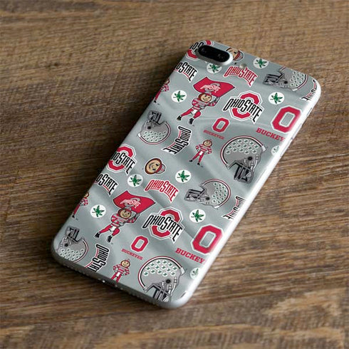 Ohio State University Pattern iPhone 8 Plus Skin