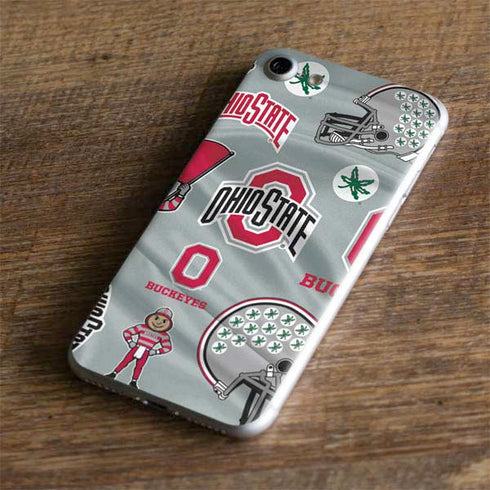 Ohio State University Pattern iPhone 8 Skin