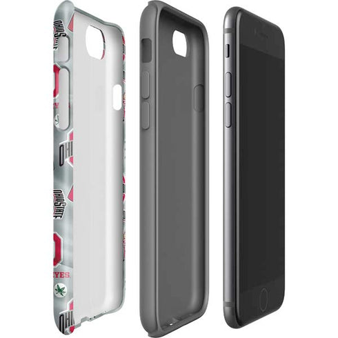 Ohio State University Pattern iPhone SE (2nd & 3rd Gen) Pro Case