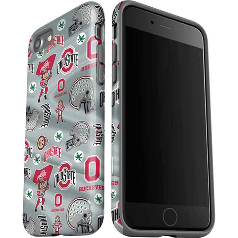 Ohio State University Pattern iPhone SE (2nd & 3rd Gen) Pro Case