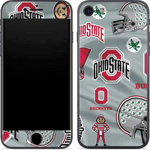 Ohio State University Pattern iPhone SE (2nd & 3rd Gen) Skin