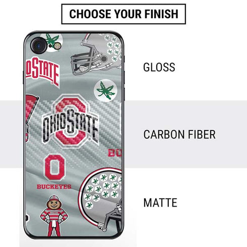 Ohio State University Pattern iPhone SE (2nd & 3rd Gen) Skin