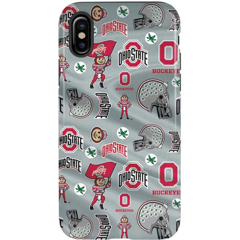 Ohio State University Pattern iPhone X Pro Case