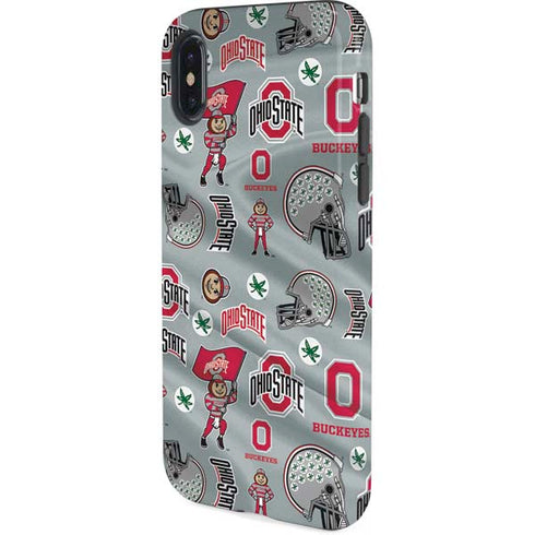 Ohio State University Pattern iPhone X Pro Case