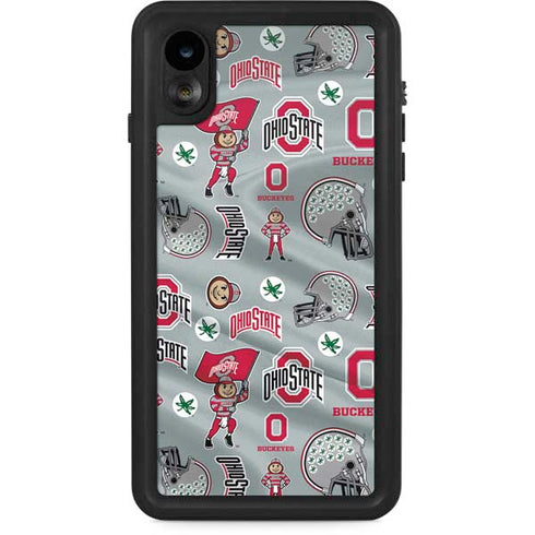Ohio State University Pattern iPhone XR Waterproof Case