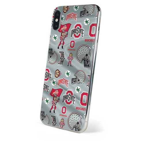 Ohio State University Pattern iPhone XS Max Skin