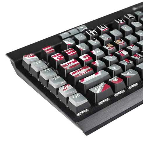 Ohio State University Pattern K95 RGB PLATINUM Mechanical Gaming Keyboard Skin