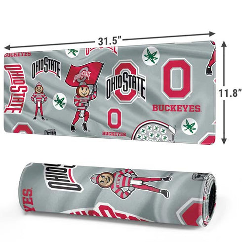 Ohio State University Pattern Gaming Mouse Pad