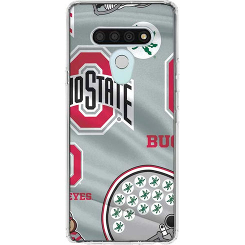 Ohio State University Pattern LG Stylo 6 Clear Case