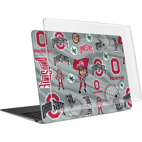 Ohio State University Pattern MacBook Air 13in (2020) Case plus Skin