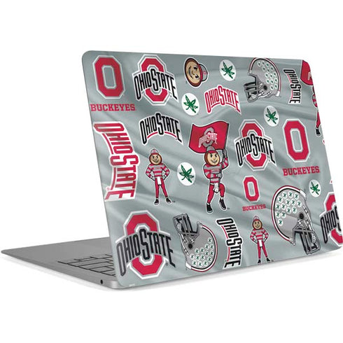 Ohio State University Pattern Apple MacBook Air Skin