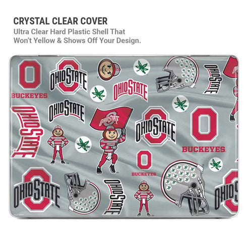 Ohio State University Pattern MacBook Air 15in (2023-2025) Case plus Skin