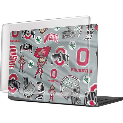 Ohio State University Pattern MacBook Pro 14in (2021-24) Case plus Skin