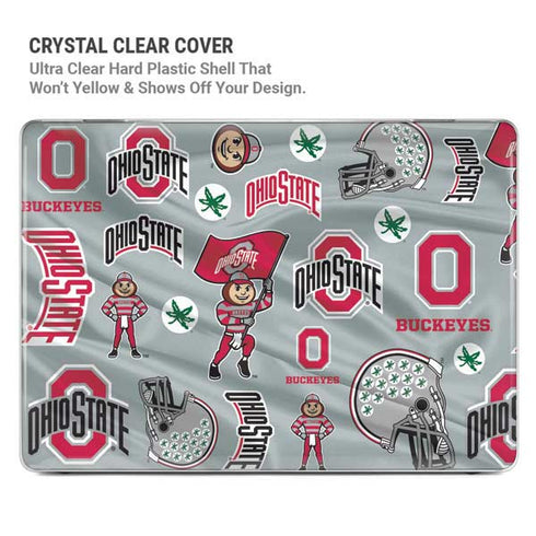 Ohio State University Pattern MacBook Pro 14in (2021-24) Case plus Skin
