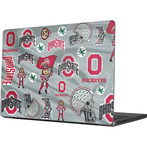 Ohio State University Pattern MacBook Pro 14in (2021-24) Skin