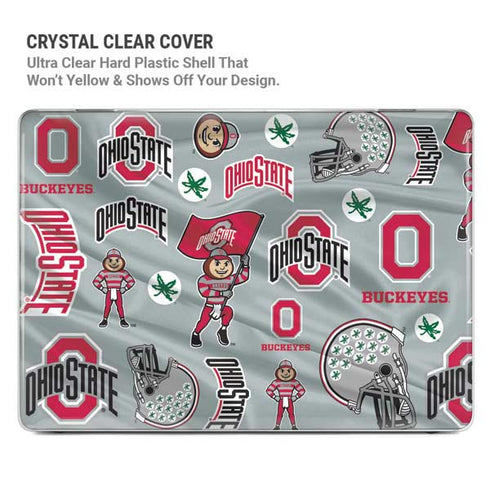 Ohio State University Pattern MacBook Pro 16in (2019-20) Case plus Skin