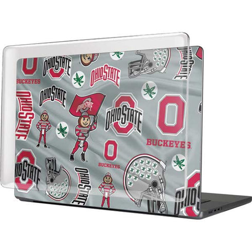 Ohio State University Pattern MacBook Cases