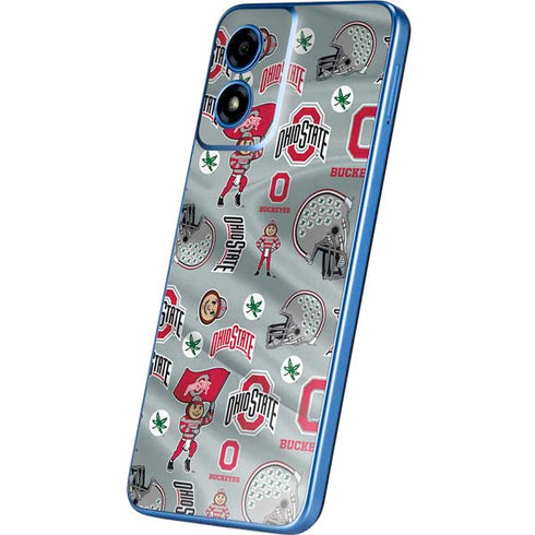 Ohio State University Pattern Moto G Play 4G (2024) Skin