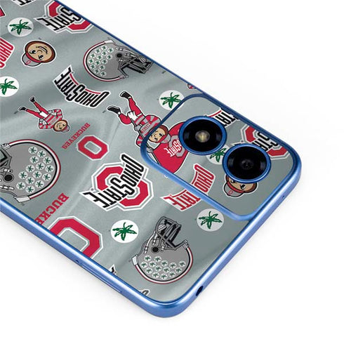 Ohio State University Pattern Moto G Play 4G (2024) Skin