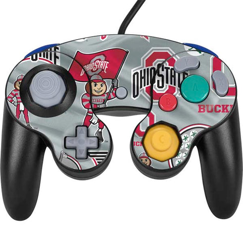 Ohio State University Pattern Nintendo Skins