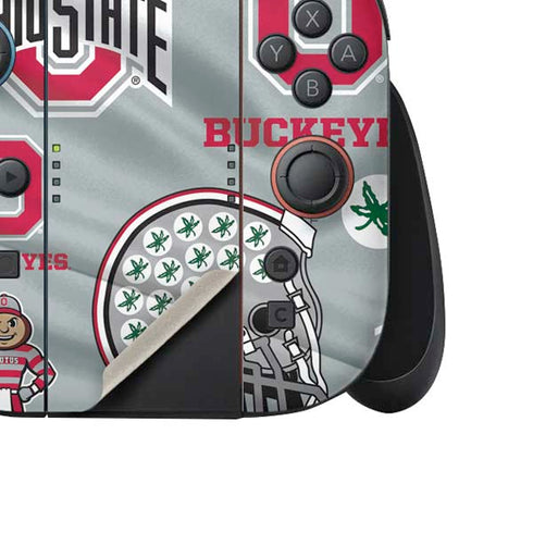 Ohio State University Pattern Nintendo Switch 2 (2025) Joy-Con Controller Skin