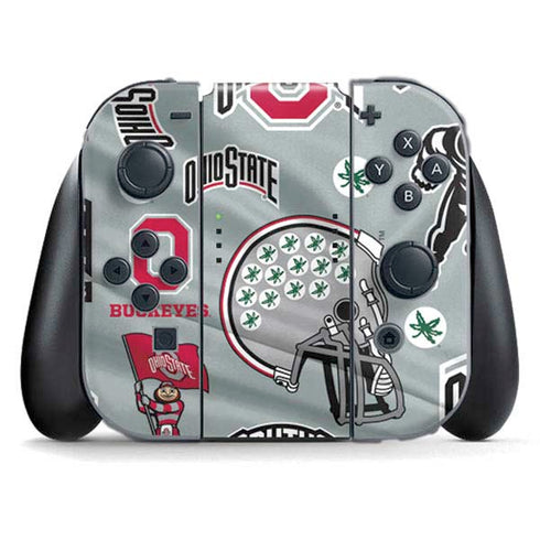 Ohio State University Pattern Nintendo Skins