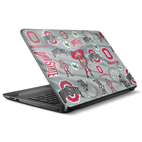 Ohio State University Pattern HP Notebook Skin