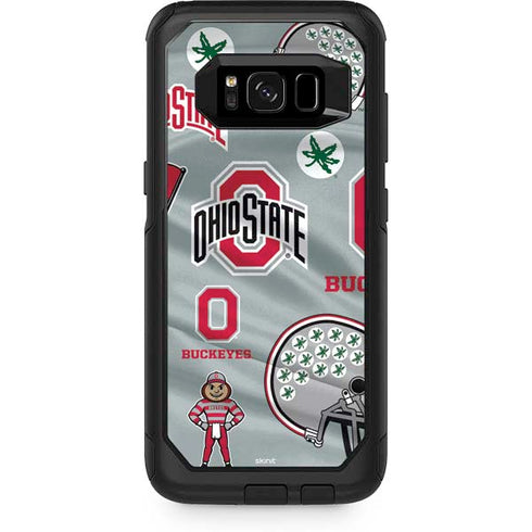 Ohio State University Pattern Otterbox Commuter Galaxy Skin