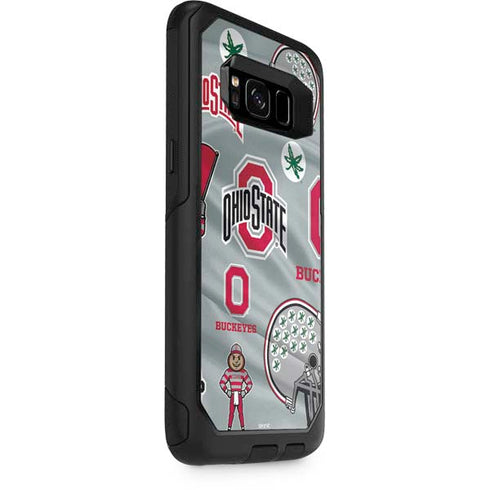 Ohio State University Pattern Otterbox Commuter Galaxy Skin