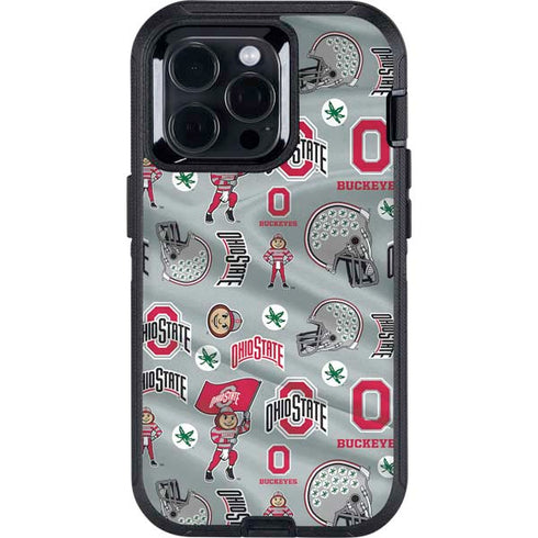 Ohio State University Pattern Otterbox Defender iPhone Skin