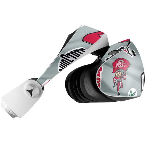 Ohio State University Pattern PlayStation VR2 Skin