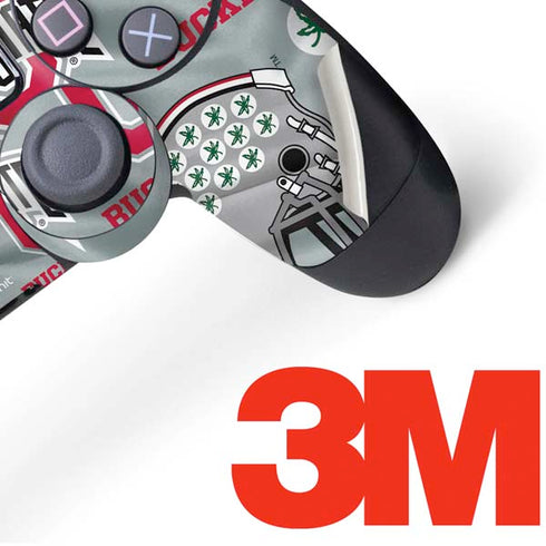 Ohio State University Pattern PS4 Controller Skin