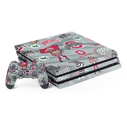 Ohio State University Pattern PS4 Pro Bundle Skin
