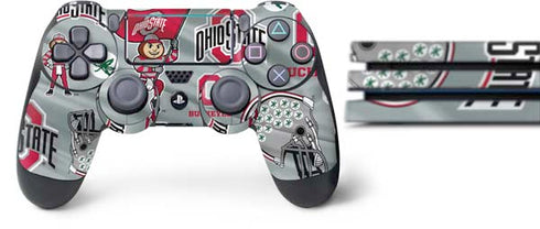 Ohio State University Pattern PS4 Pro Bundle Skin