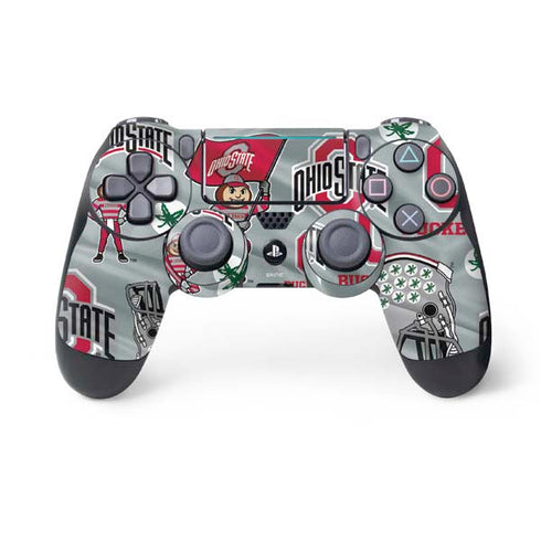Ohio State University Pattern PlayStation PS4 Skins