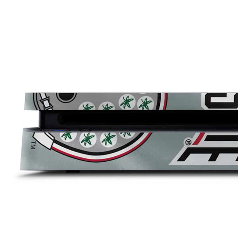Ohio State University Pattern PS4 Slim Skin
