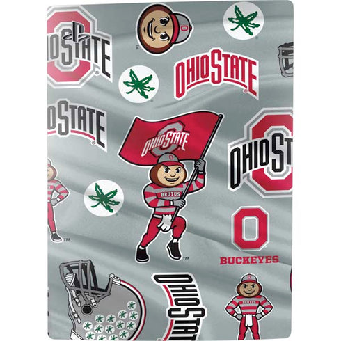 Ohio State University Pattern PS5 Console Skin