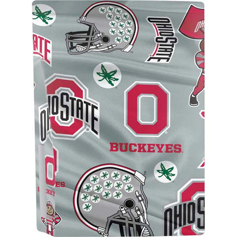Ohio State University Pattern PS5 Console Skin