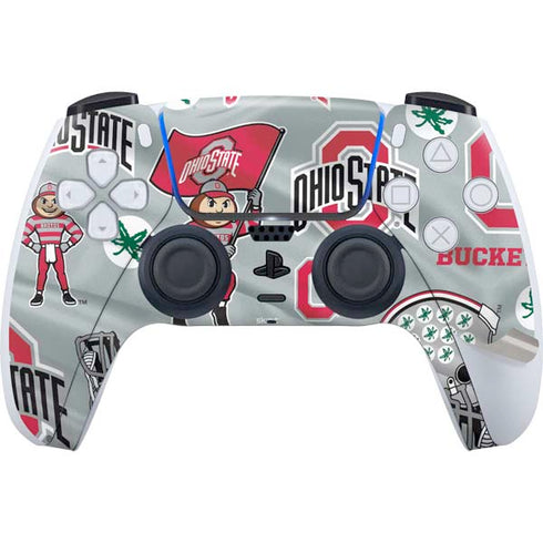 Ohio State University Pattern PS5 Pro Bundle Skin