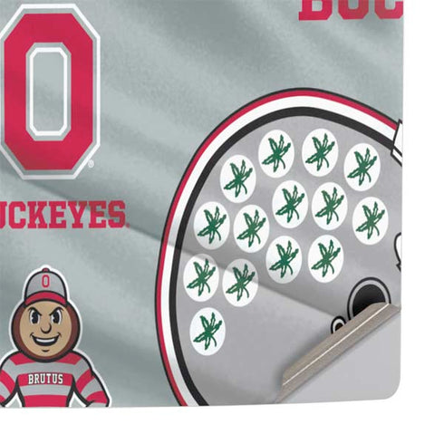 Ohio State University Pattern PS5 Pro Console Skin