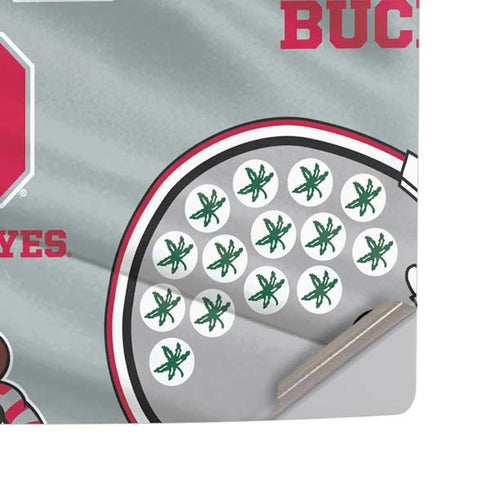 Ohio State University Pattern PS5 Pro Disk Console Skin