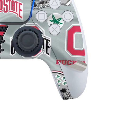 Ohio State University Pattern PS5 Slim Disk Bundle Skin