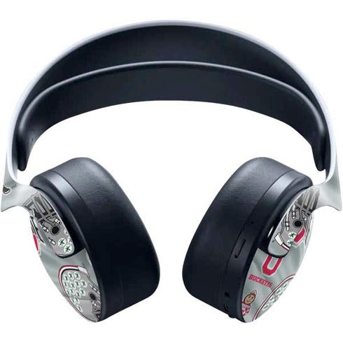Ohio State University Pattern PULSE 3D Wireless Headset for PS5 Skin