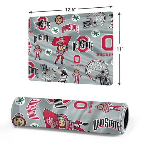 Ohio State University Pattern Gaming Mouse Pad