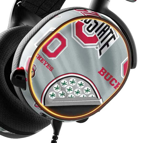 Ohio State University Pattern SteelSeries Arctis 5 Skin