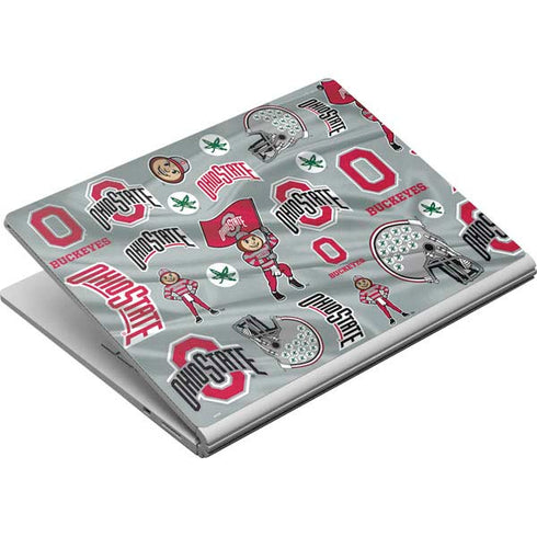 Ohio State University Pattern Surface Book Skin